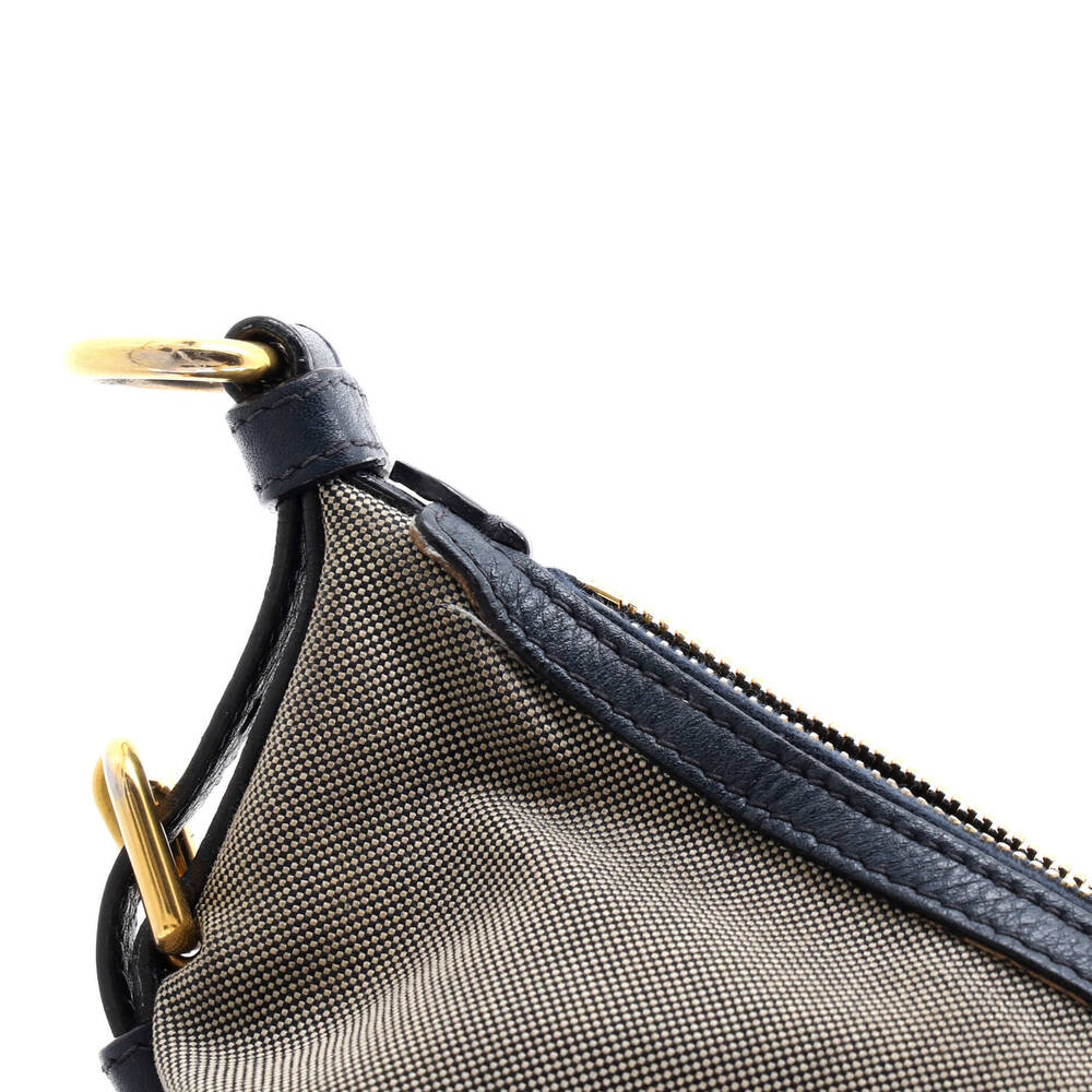 Prada Small Logo Messenger Bag Canvas with Leather - Picture 6 of 7